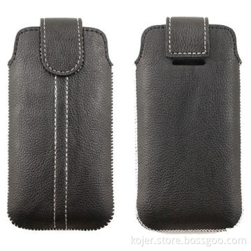 Leather Case for iPhone 5, Made of PU Leather and Retractable Pull-tab
